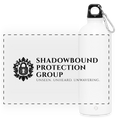 Shadowbound Protection Group · Trinkflasche mit Karabiner (weiß) - Weiß