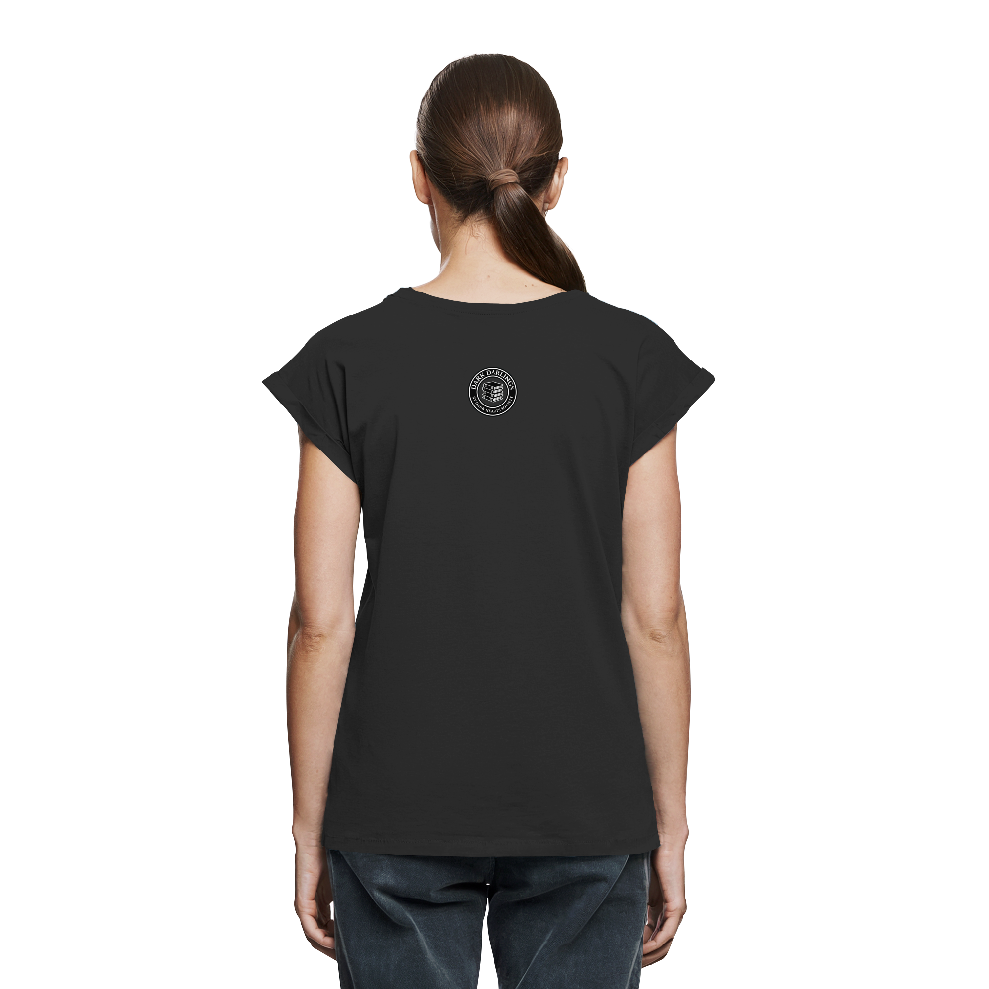 Dark Hearts Society · Dark Darlings · Luna - Extended Shoulder T-Shirt - Dark Romance Merch & Bookish Geschenke - Dark Hearts Society