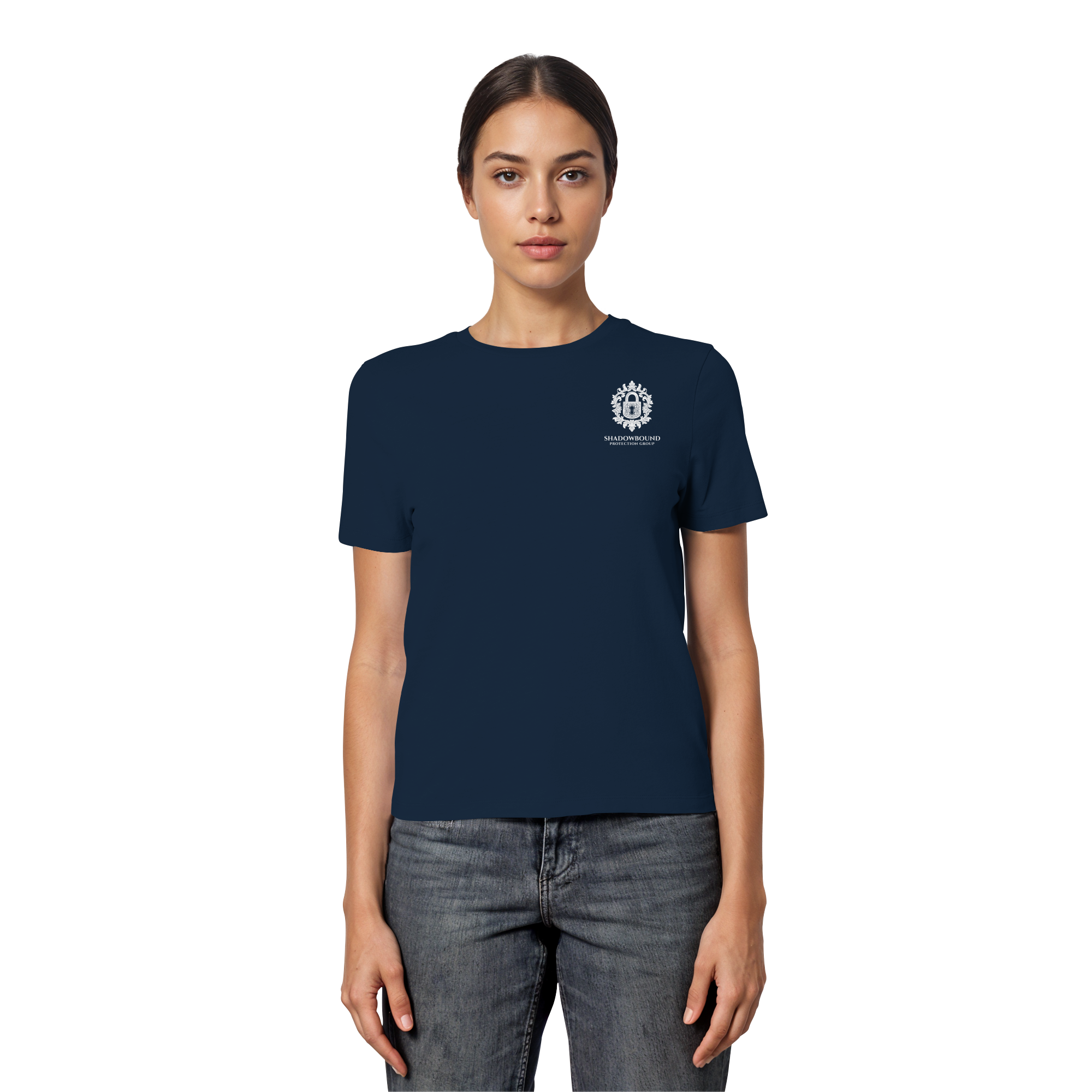 front-fitted-ladies-organic-shirt-french-navy-547-2000x - Dark Hearts Society
