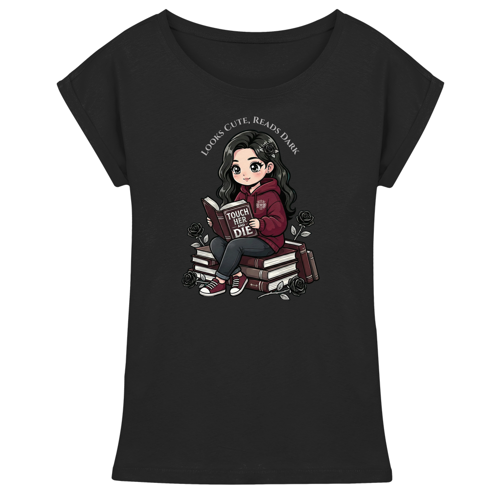 Dark Hearts Society · Dark Darlings · Luna - Extended Shoulder T-Shirt - Dark Romance Merch & Bookish Geschenke - Dark Hearts Society