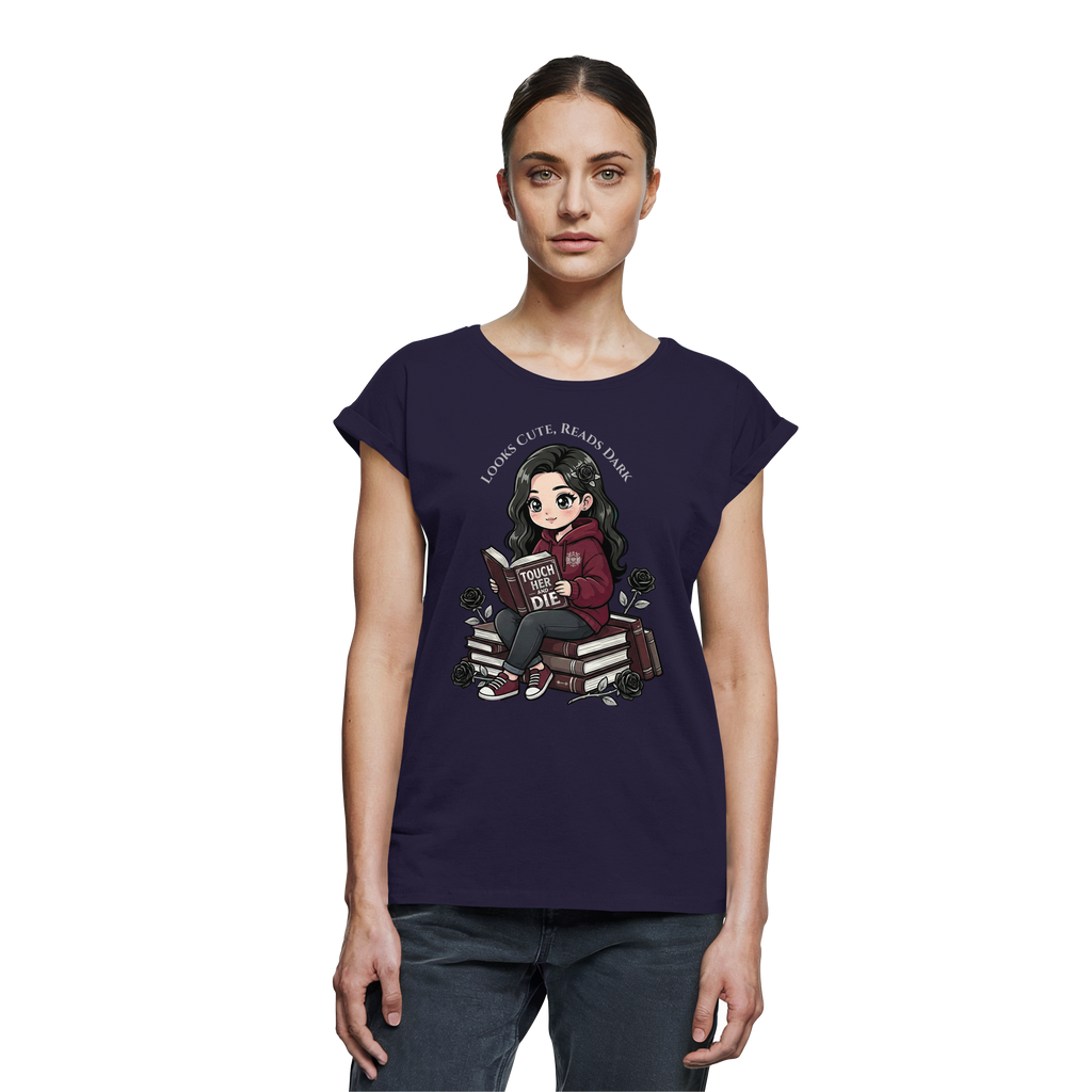 Dark Hearts Society · Dark Darlings · Luna - Extended Shoulder T-Shirt - Dark Romance Merch & Bookish Geschenke - Dark Hearts Society